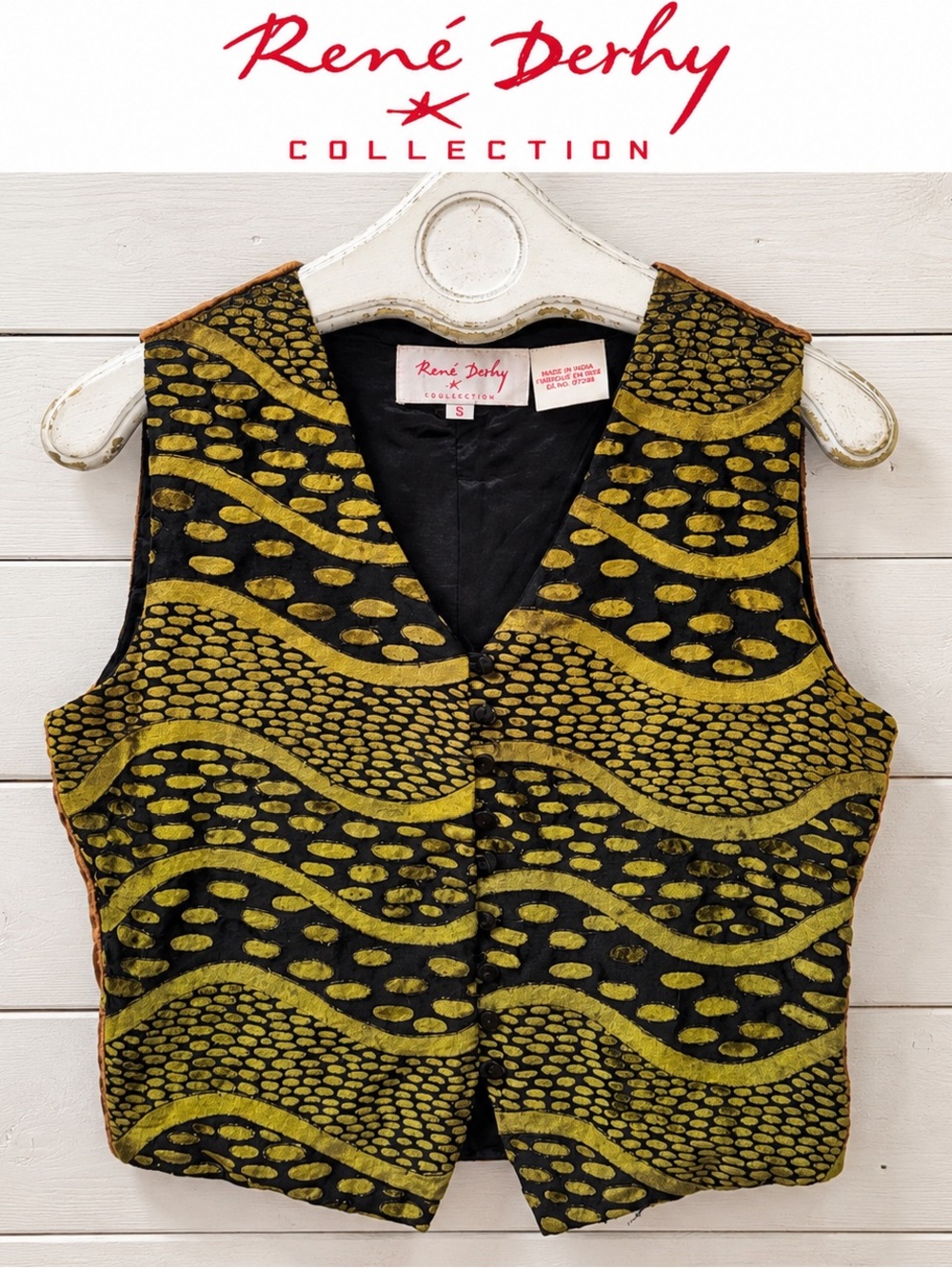 René Derhy Collection – velvet vest Vintage Taille S